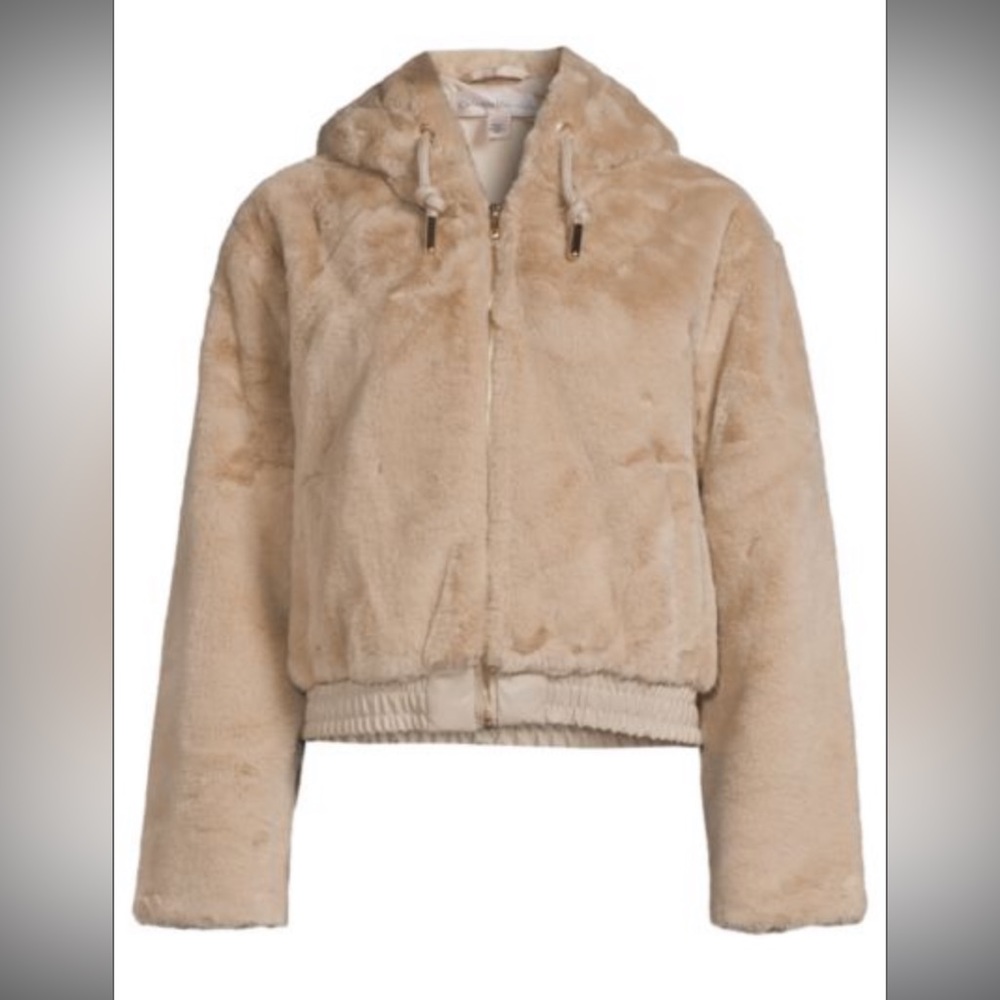 CATHERINE MALANDRINO
Hooded Faux Fur Jacket